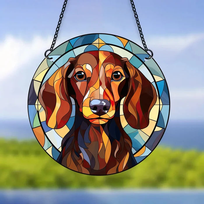 dachshund / 15cmx15cm/6"x6"