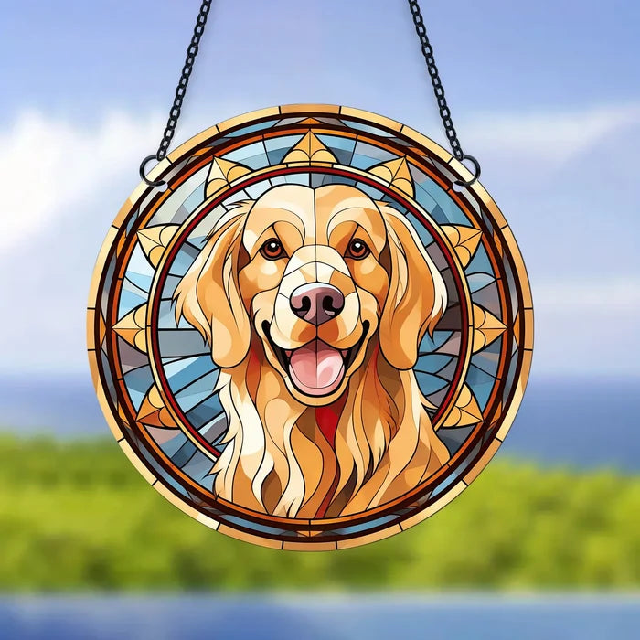 golden retriever / 15cmx15cm/6"x6"