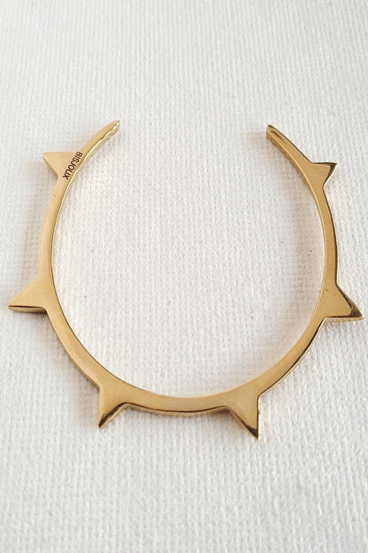 Brass Spike Bangle