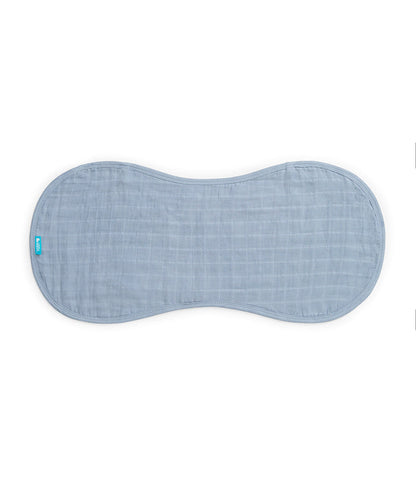Burp Cloth 2 Pack Muslin Mist Blue Rocket