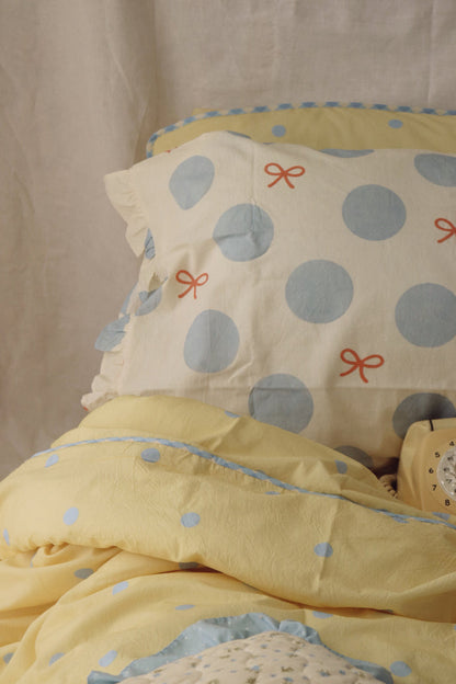 Butter Dot Duvet Cover Set