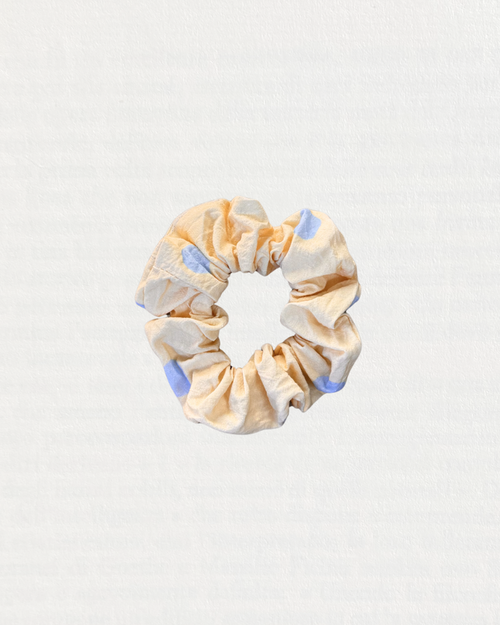Butter Dot Scrunchie