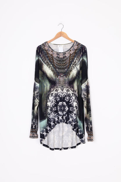 Camilla Womens Grey Top Size L