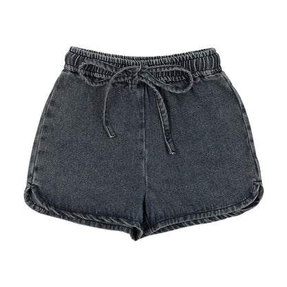 Campy Denim Track Shorts
