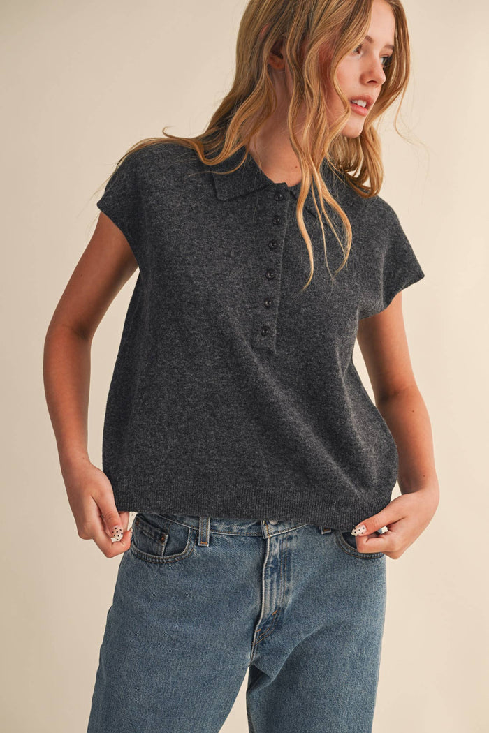 Cap Sleeve Sweater Ivory