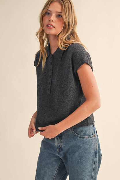 Cap Sleeve Sweater Ivory
