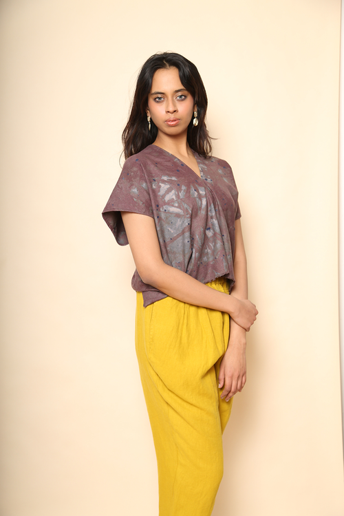 Carpenter Pants in Linen, Gold