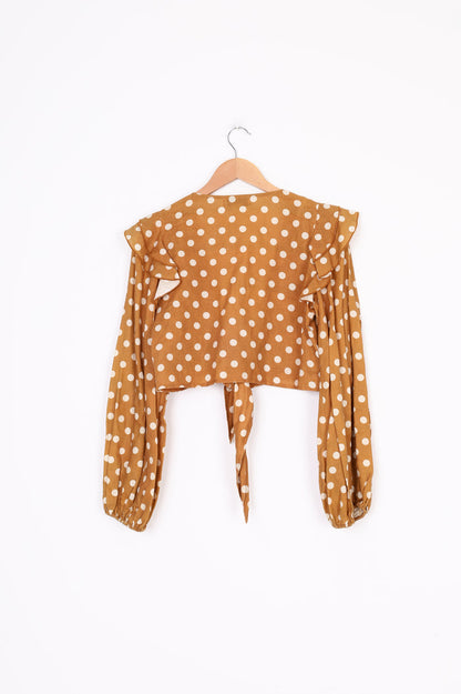 Charlie Holiday Womens Brown Top Size 8