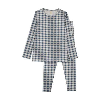 Checkered Charm Long Sleeve Pj'S