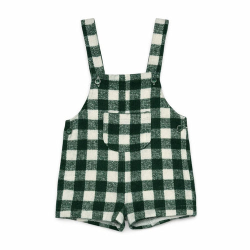 Checkered Wool Boys Overall