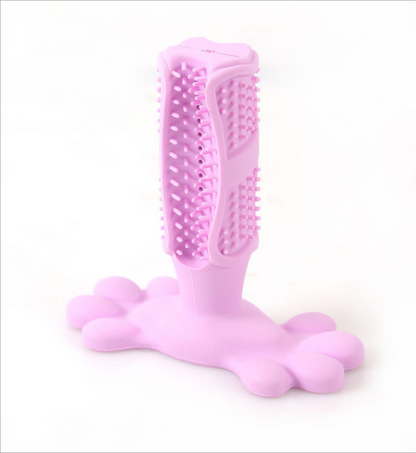 Chewy dog toothbrush toy