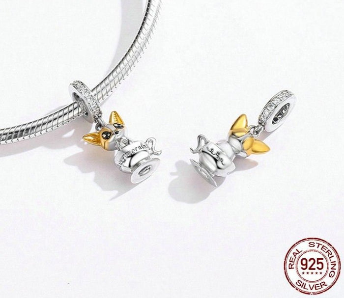 Chi Chihuahua 925 Sterling Silver Charm-charm-Ploocy-Ploocy