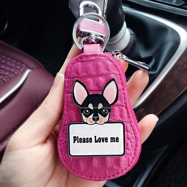Chihuahua Car Key Holder and Key Chain
