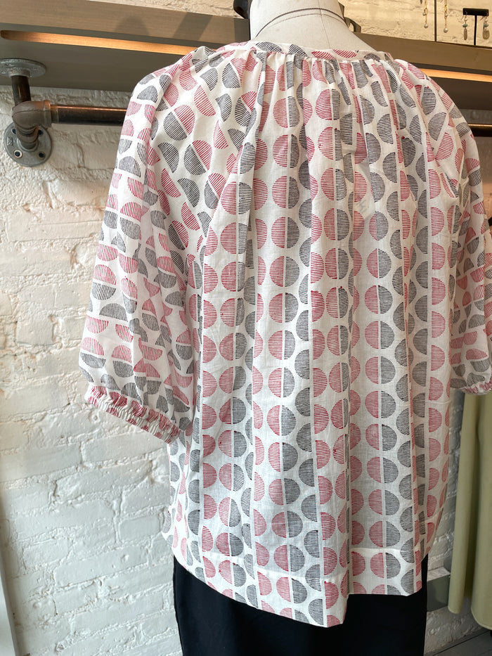 Circe Blouse in Half Moons