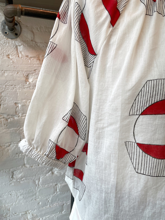 Circe Blouse in Lantern