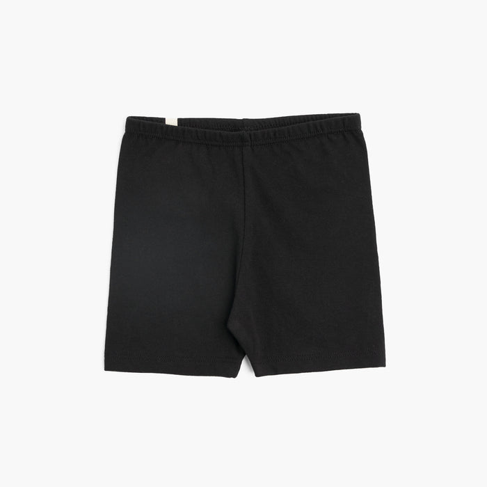 Cloud Bike Short - 100% GOTS-Certified Organic Cotton Shorts - Black - Made in Canada - Toddlers Kids and Teens - mini mioche