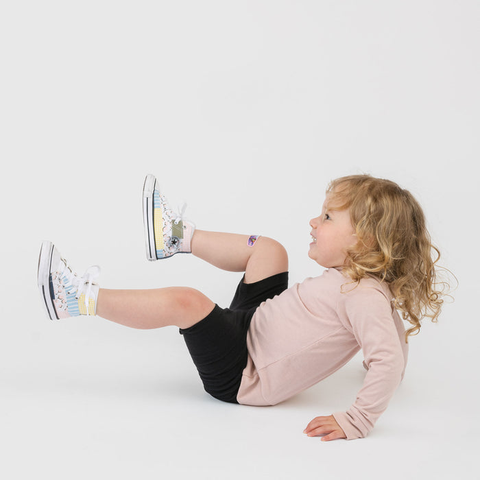 Cloud Bike Short - 100% GOTS-Certified Organic Cotton Shorts - Black - Made in Canada - Toddlers Kids and Teens - mini mioche