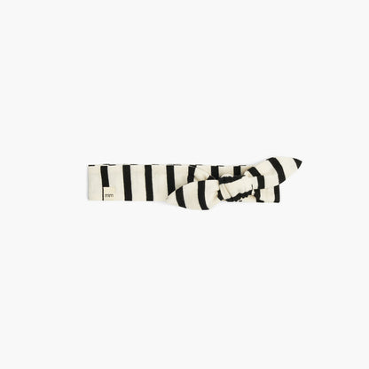 Cloud Knotted Headband - 100% Organic Cotton Hair Accessories for Kids and Toddlers - Natural Stripe - Made in Canada - mini mioche