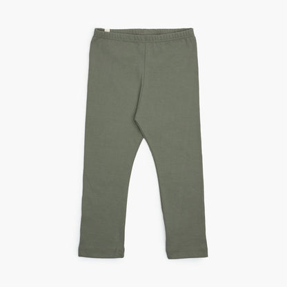 Organic Cotton Kids Leggings - Cloud Snug Leggings - Toddler and Baby Leggings - Sage - Made in Canada - mini mioche