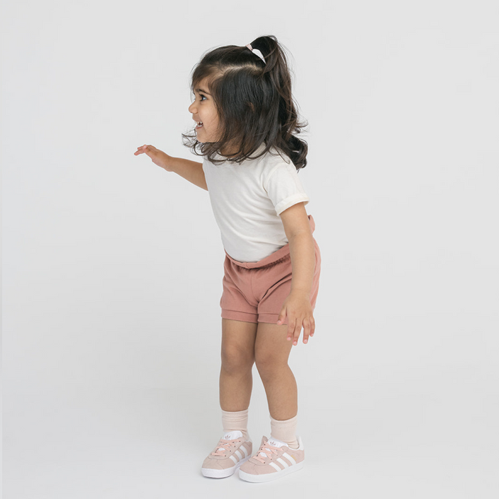 Cloud Paperbag Shorts - Shorts - Clay - 0-3 months - mini mioche