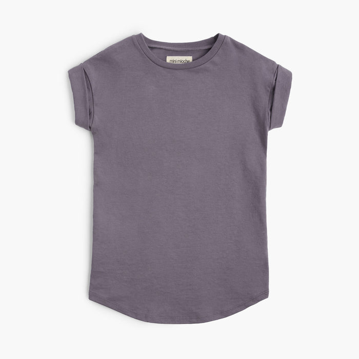 Cloud rolled sleeve dress - Dresses - Vintage plum - 1/2 years - mini mioche