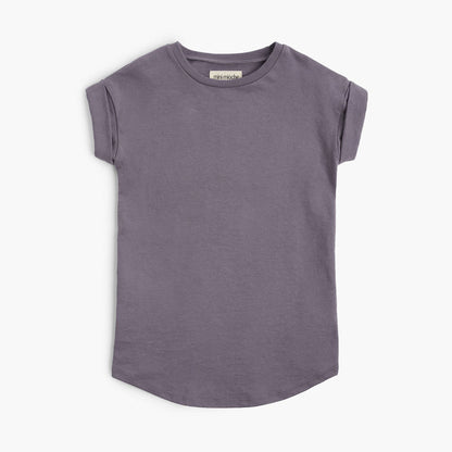 Cloud rolled sleeve dress - Dresses - Vintage plum - 1/2 years - mini mioche