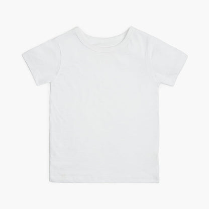 Cloud Short Sleeve Tee - 100% GOTS Certified Organic Cotton Short Sleeve Tees for Kids - White - Toddlers to Teens - Made in Canada - mini mioche