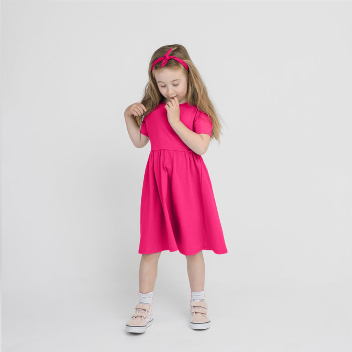 Cloud Twirl Dress - 100% GOTS-Certified Organic Cotton Dresses - Freesia - Made in Canada - Kids and Toddlers - mini mioche