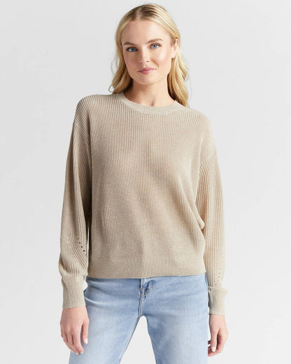 Coastal Crewneck Sweater: Oatmeal