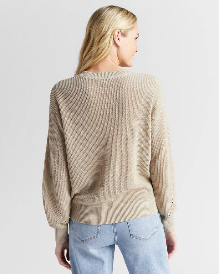 Coastal Crewneck Sweater: Oatmeal