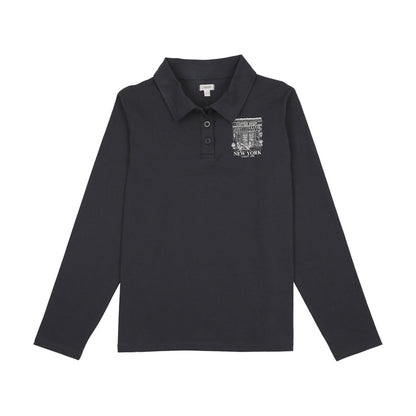 Coffee Shop Long Sleeve Polo