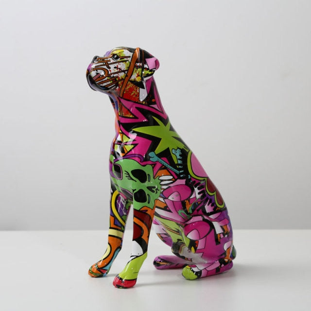 Colorful Boxer Figure