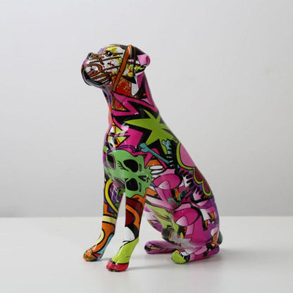 Colorful Boxer Figure