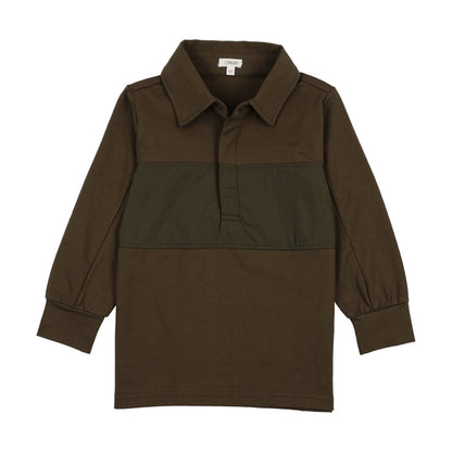 Contrast Fabric Polo