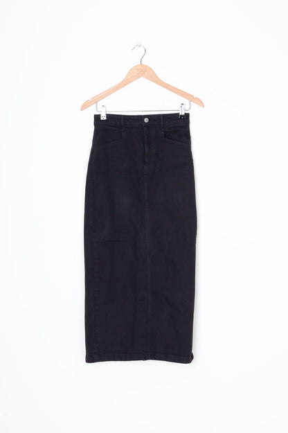 Country Road Womens Black Maxi Skirt Size 6