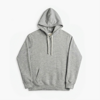 Organic Cotton Men and Women French Terry Hoodie Sweatshirt - Cozy Hoodie - Heather Grey - Hoodies Made in Canada - mini mioche