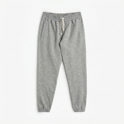 Cozy Joggers - 100% GOTS Certified Organic Cotton Sweatpants - Heather Grey - Teens and Adults - Men and Women - Made in Canada - mini mioche