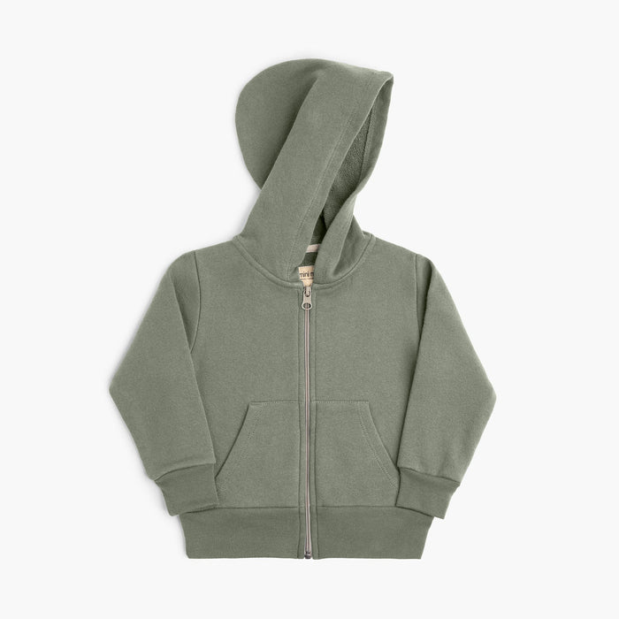 Organic Cotton Kids Hoodies - Cozy Hoodie - Baby and Toddler Hoodies Made in Canada - Thyme - mini mioche