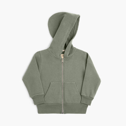 Organic Cotton Kids Hoodies - Cozy Hoodie - Baby and Toddler Hoodies Made in Canada - Thyme - mini mioche