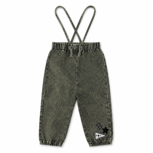 Crochet Denim Overalls - Boys