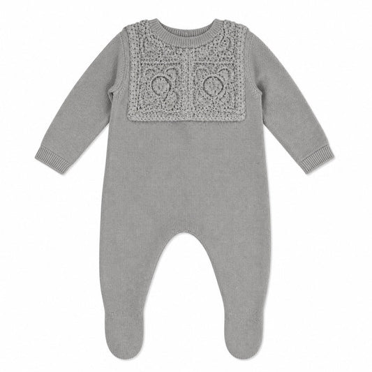 Crochet Knit Collar Footie