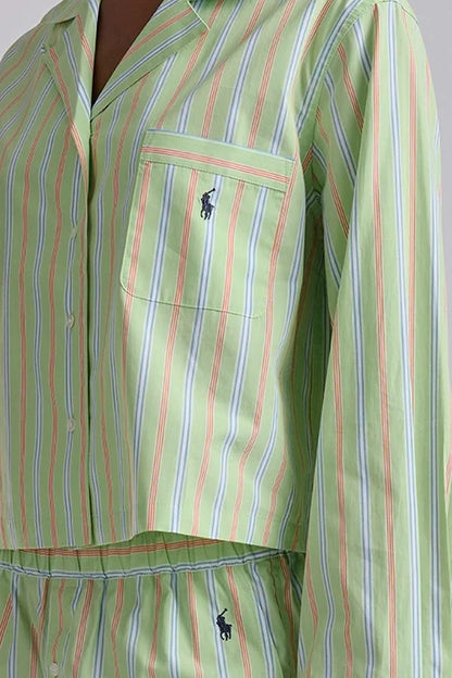 Crop Long Sleeve Short PJ Set Sleepwear Polo Ralph Lauren