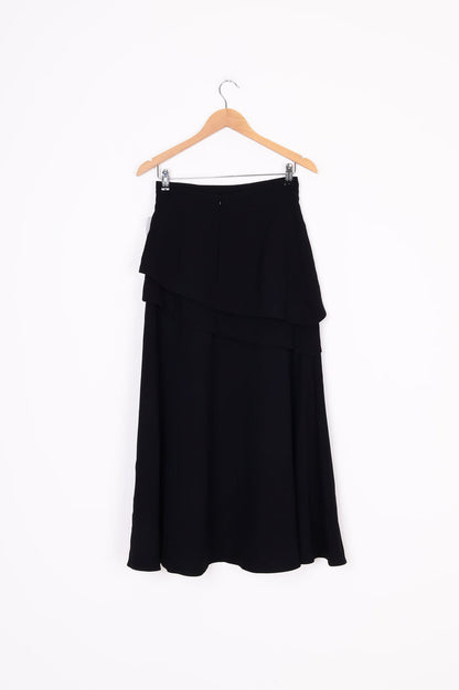 Cue Womens Black Maxi Skirt Size 8