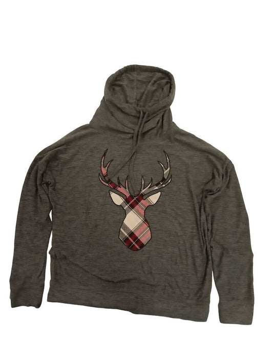 deer pull over sweater