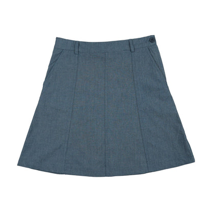 Denim Patch Skirt