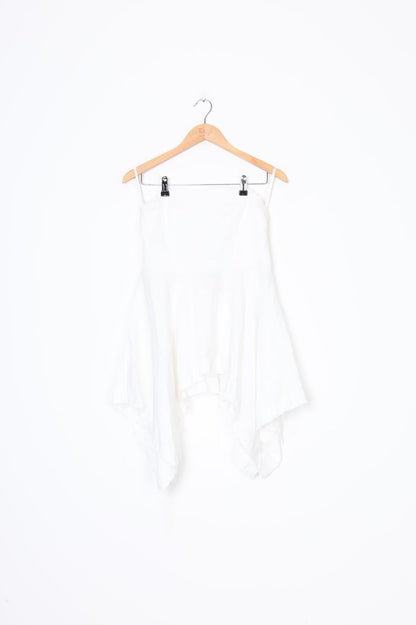 Dissh Womens White Top Size 10
