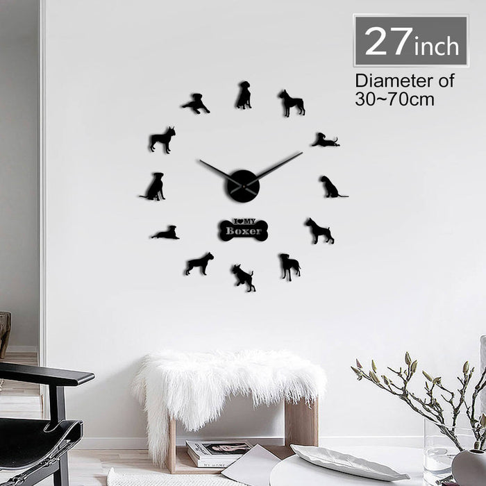 DIY Boxer Dog Wall Clock