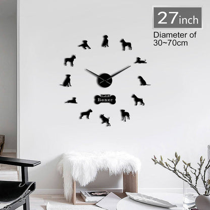 DIY Boxer Dog Wall Clock