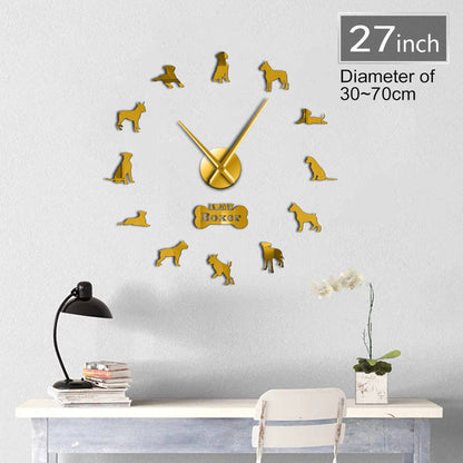 DIY Boxer Dog Wall Clock
