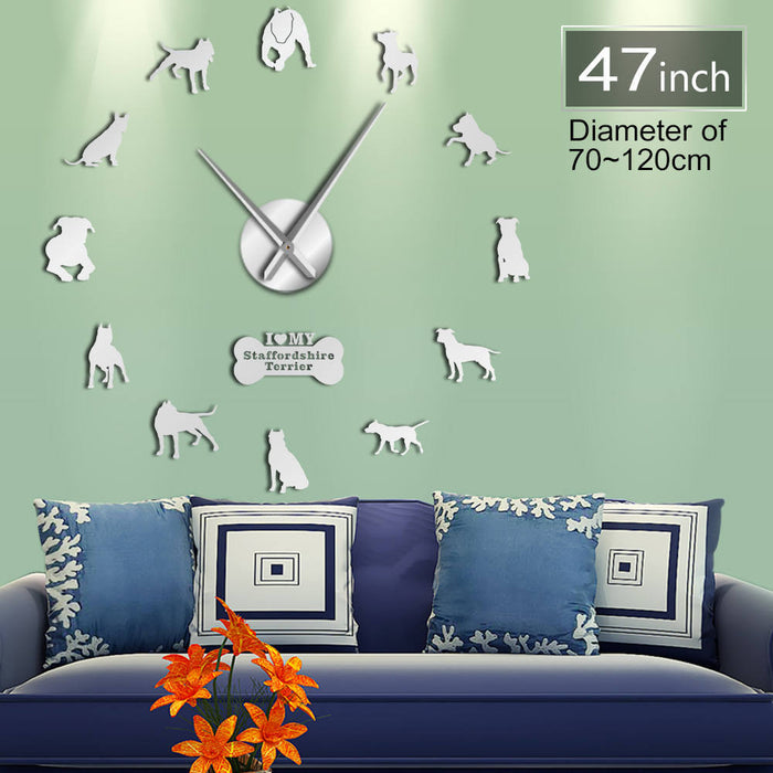 DIY Staffy Wall Clock
